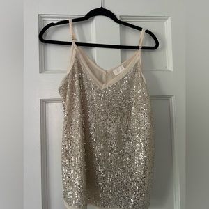 Entro women’s gold sequin cami